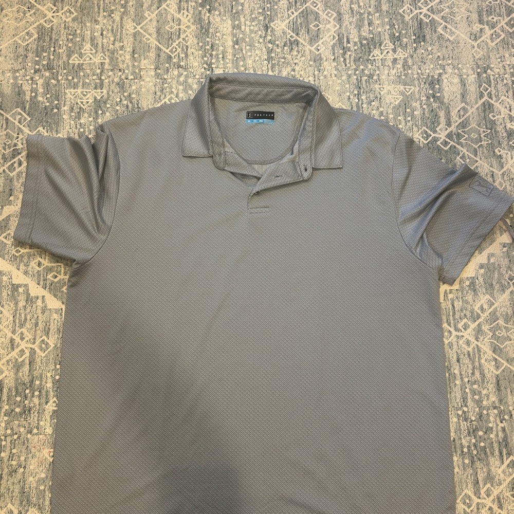 PGA Tour Gray Men's Polo Shirt